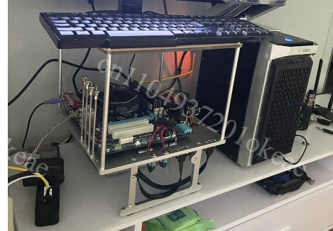Aluminum Open Frame Test Bench Water Cooling - JXK-K2 Open-Frame-Gehäuse aus Vollaluminium für Computer,