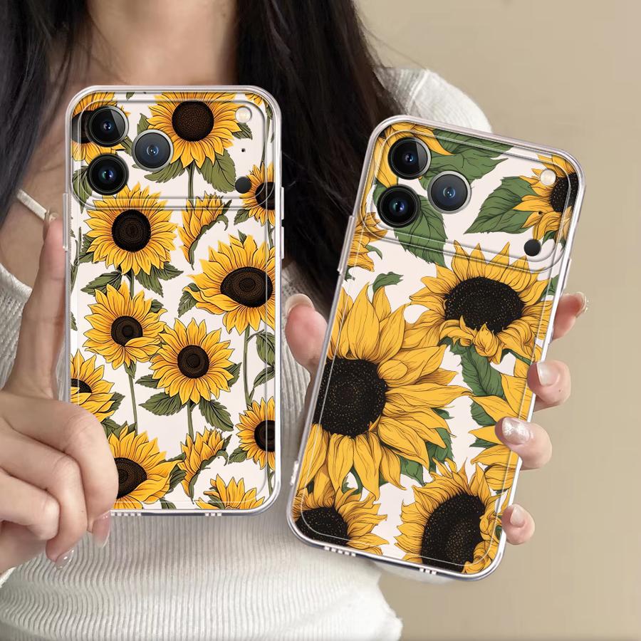 Mini Pc Case - Niedliche Sonnenblumenmuster-Hülle für Apple iPhone 17