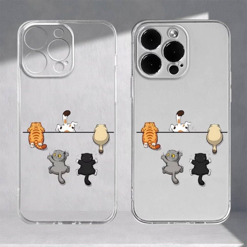 Mini Pc Case - Süße Katzenmuster-Handyhülle für iPhone 11 12