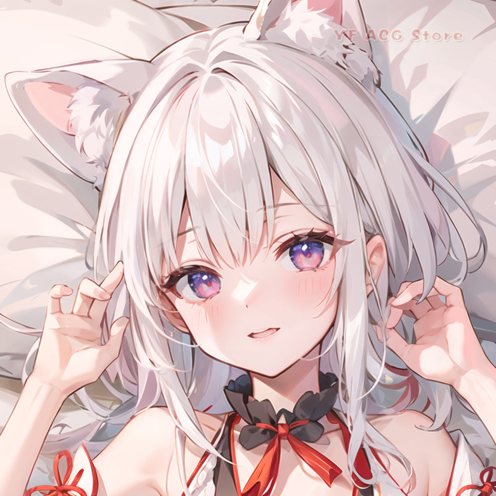 Case Fans - Azur Lane Yukikaze Dakimakura-Bezug, doppelseitiger HD-Druck,