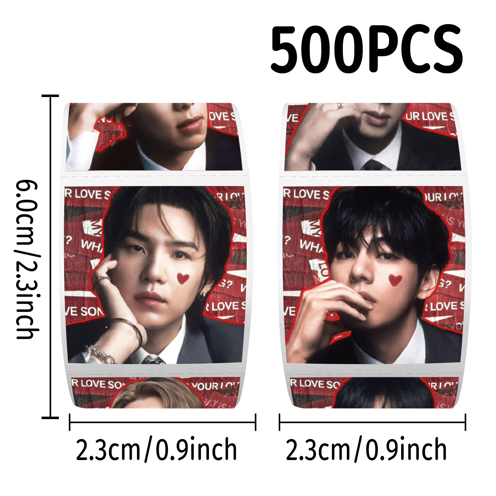 K-pop BTS Roll-Aufkleber 500 S – Case Fans Bewertung und Preis